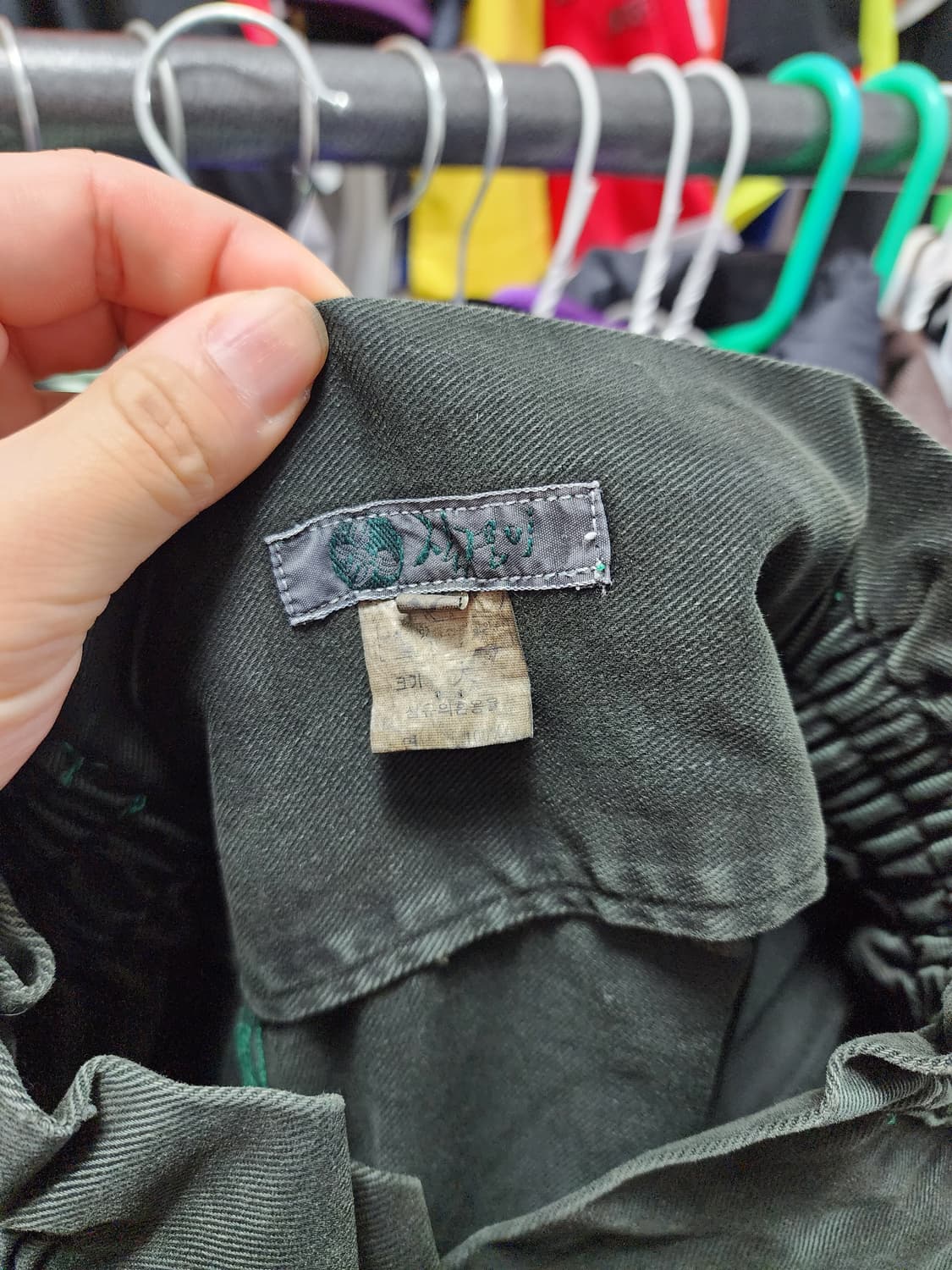 배정남st 청녹색 항아리 바지 상품이미지7