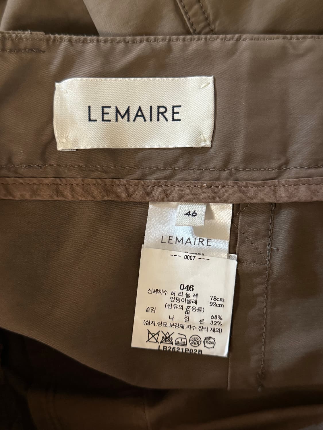 [46] 르메르 22AW 벨티드 트렌치 팬츠 상품이미지4