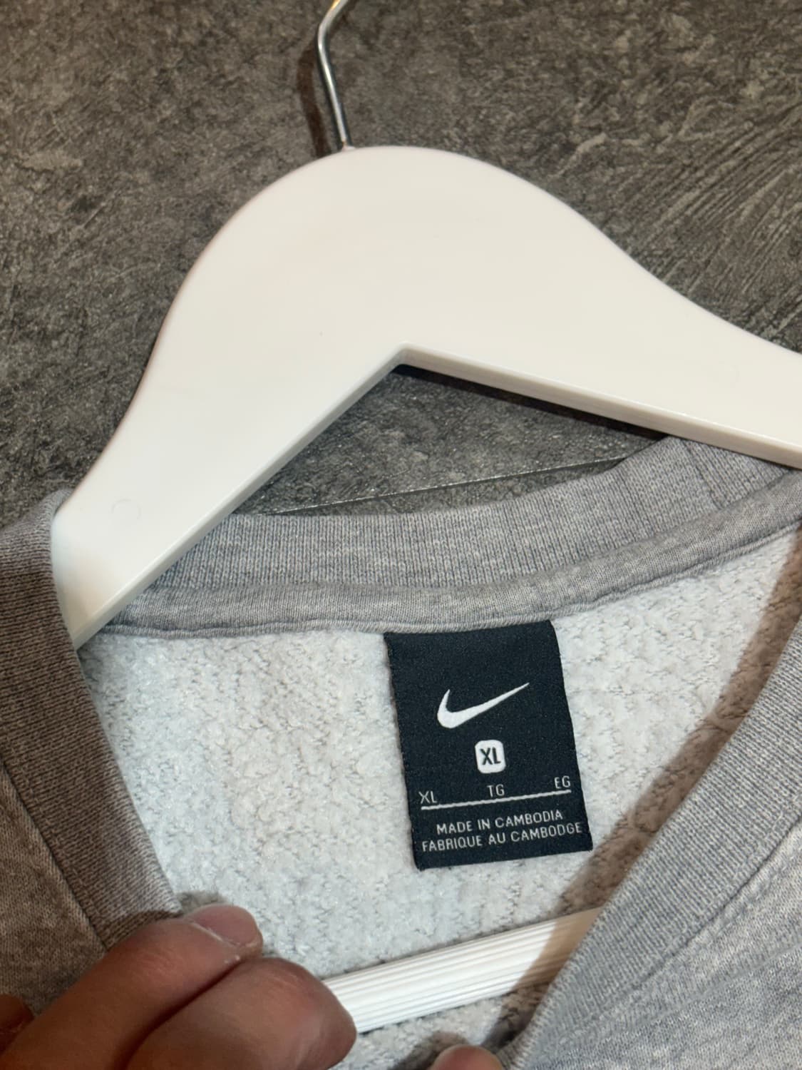 나이키 그레이 기모 맨투맨 XL 상품이미지5