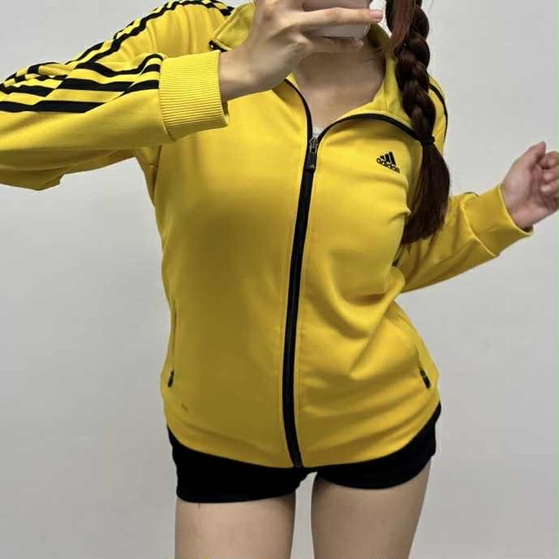 아디다스 y2k 옐로우 러블리힙 트랙탑 희귀져지 상품이미지1
