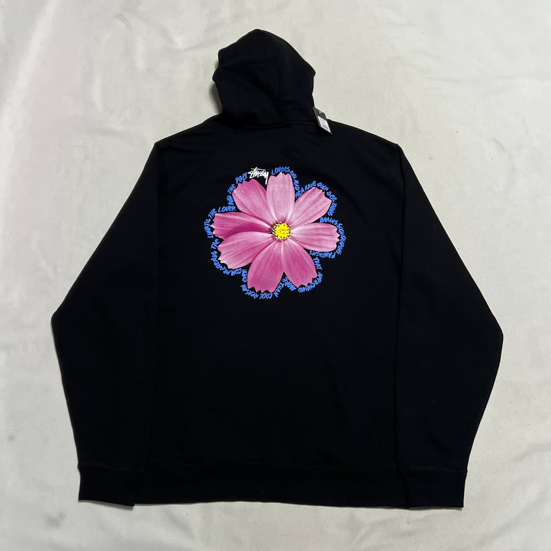 XL 새상품 스투시 코스모스 블랙 기모 후드티 상품이미지2