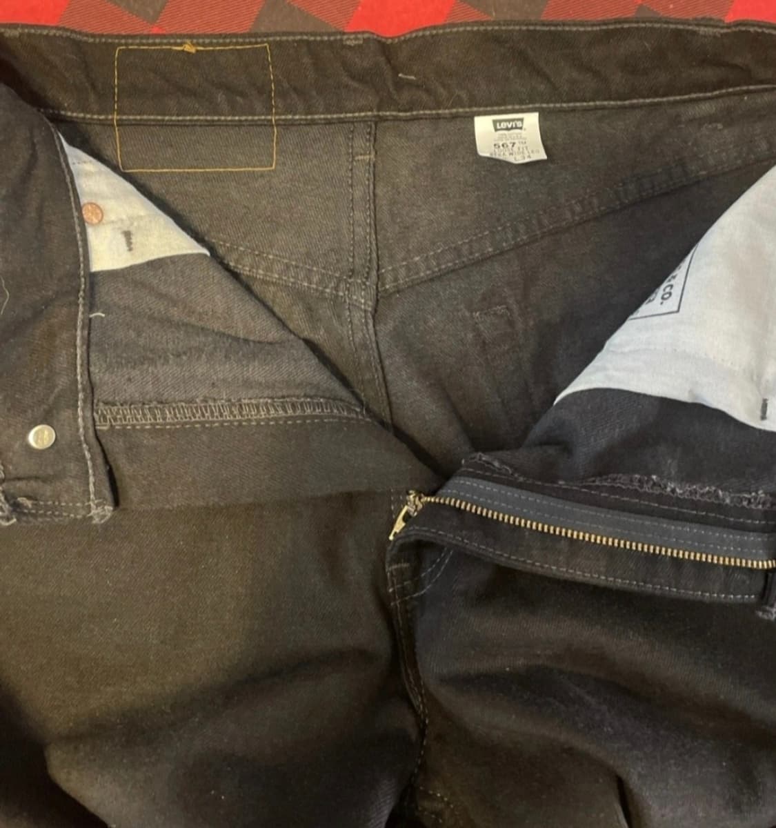 90s 리바이스 567 블랙 33 데드스탁 상품이미지7