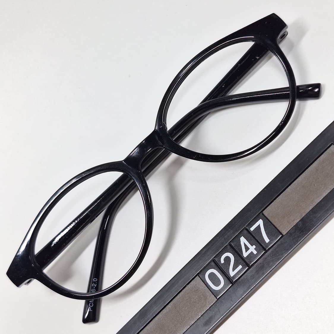 일본 빈티지 보스턴 블랙 뿔테 안경테 134mm y2k 클래식 레트로 상품이미지1