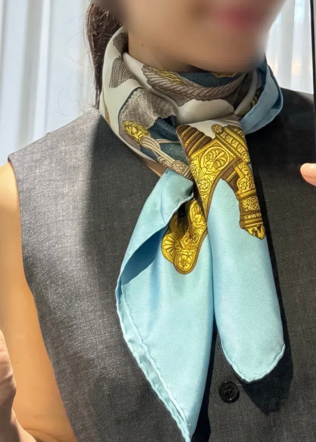 에르메스 실크 스카프 까레 90 GRAND UNIFORME 상품이미지5