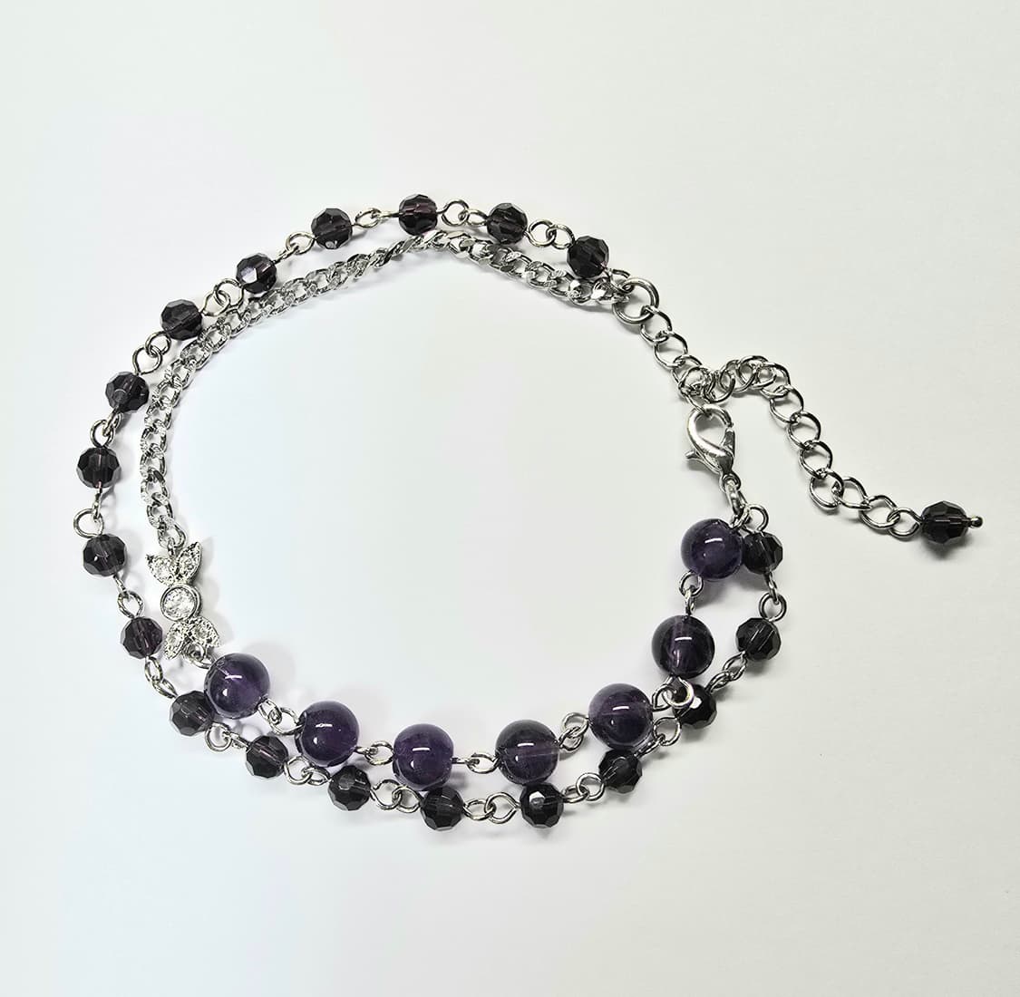 자수정 큐빅 팔찌 상품이미지1