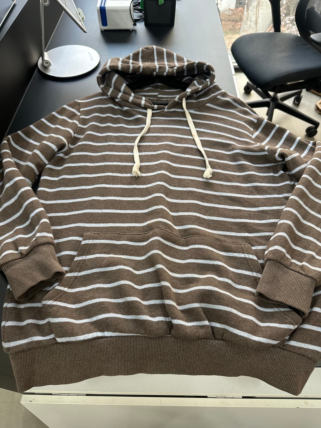 브라운소라 스트라이프 후드티 상품이미지7