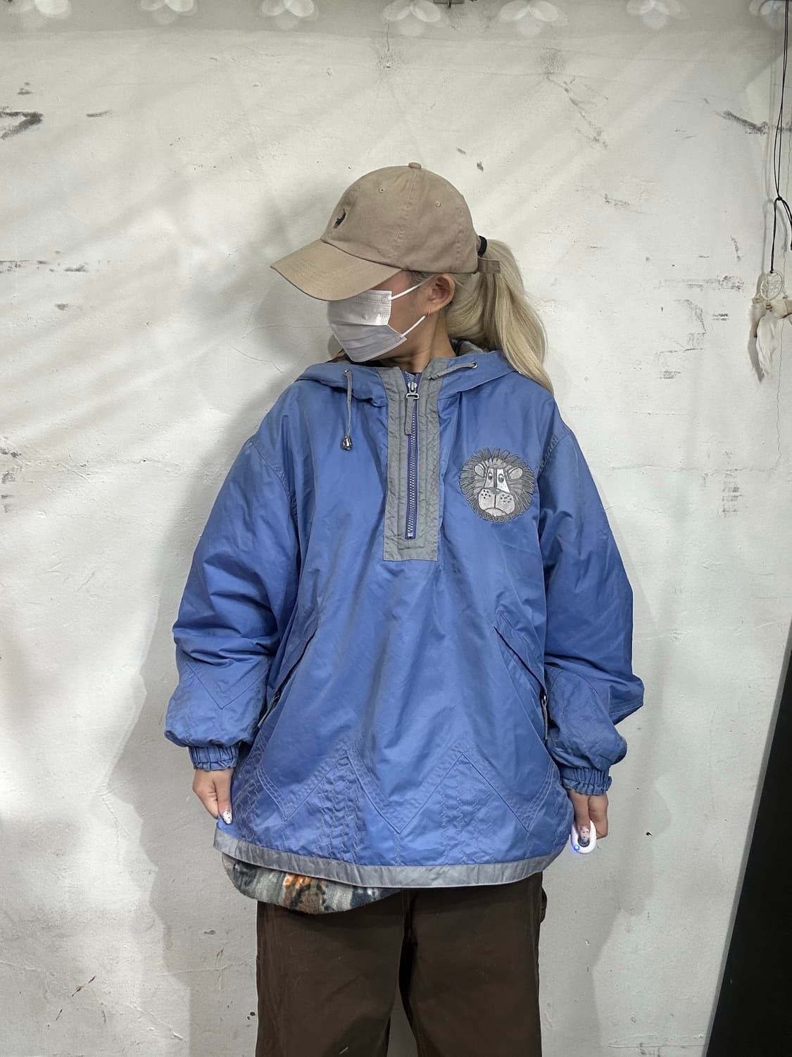 일본 빈티지 아노락 올드스쿨 점퍼 내부 기모 보드복 후드 스키 자켓  상품이미지4