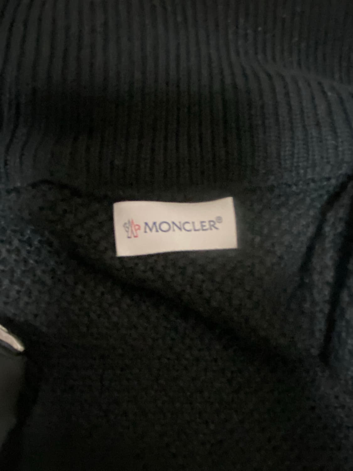 몽클레어 니트 패딩 블랙 와펜 상품이미지4