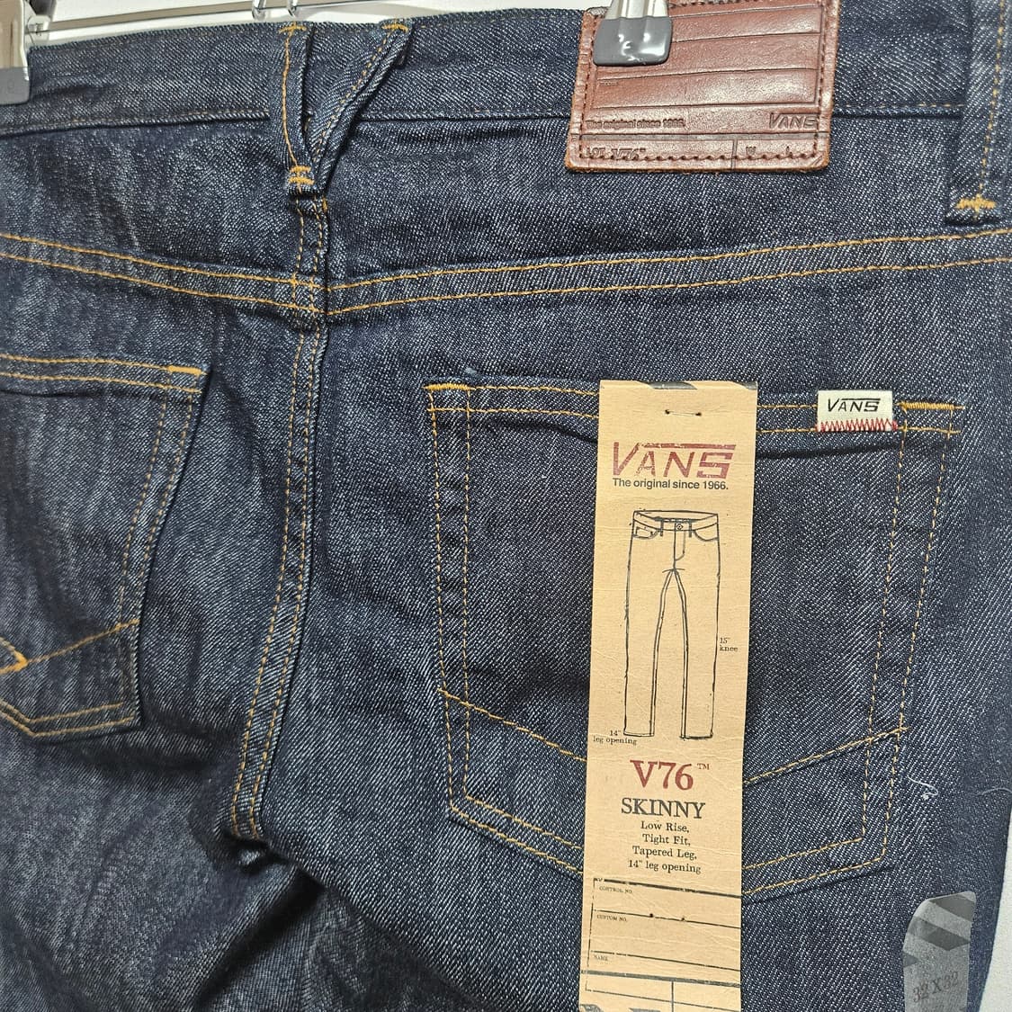 반스 스키니핏 생지 데님팬츠 32 상품이미지5