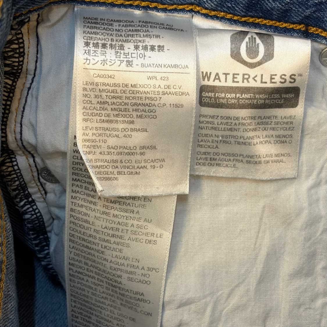 USA 빈티지 리바이스 립케이지 스트레이트 여성 청바지 상품이미지7