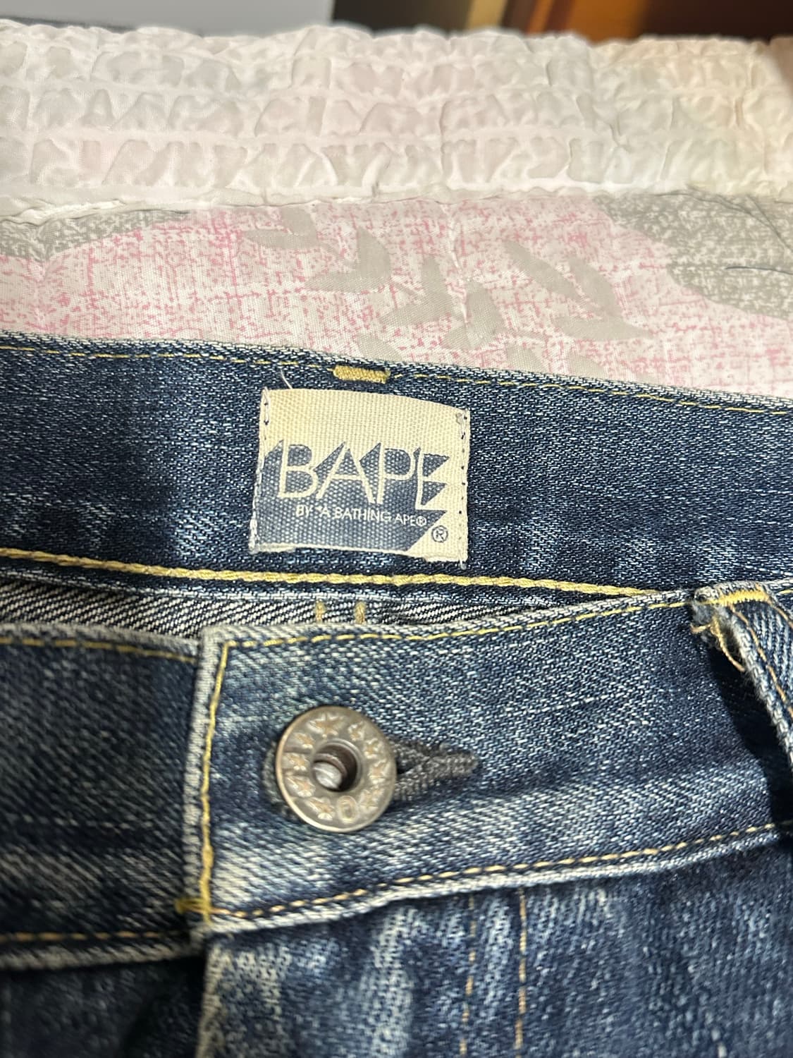 베이프 사루 데님팬츠 상품이미지5