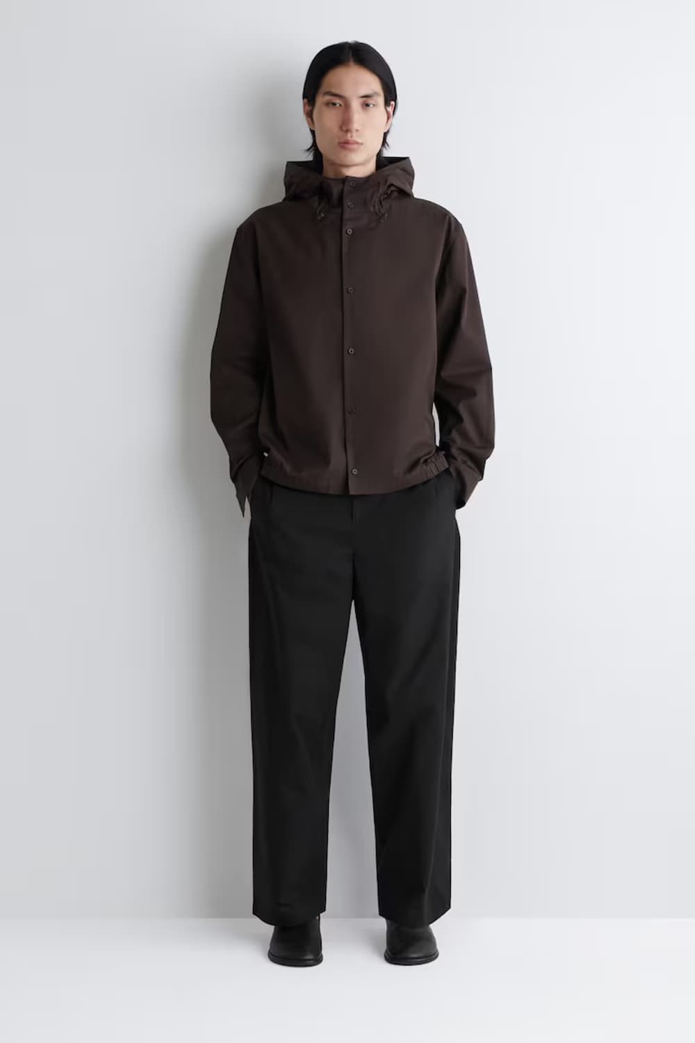 [XL] COS 후디드 코튼셔츠 상품이미지2