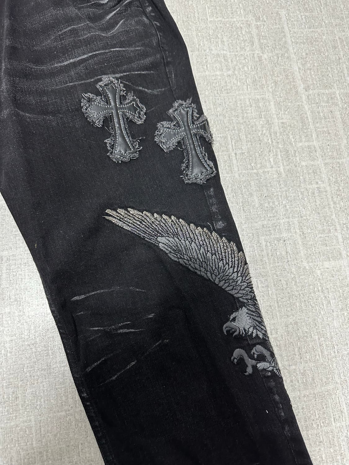 Cloud72 해골 십자 팬츠 34 상품이미지6