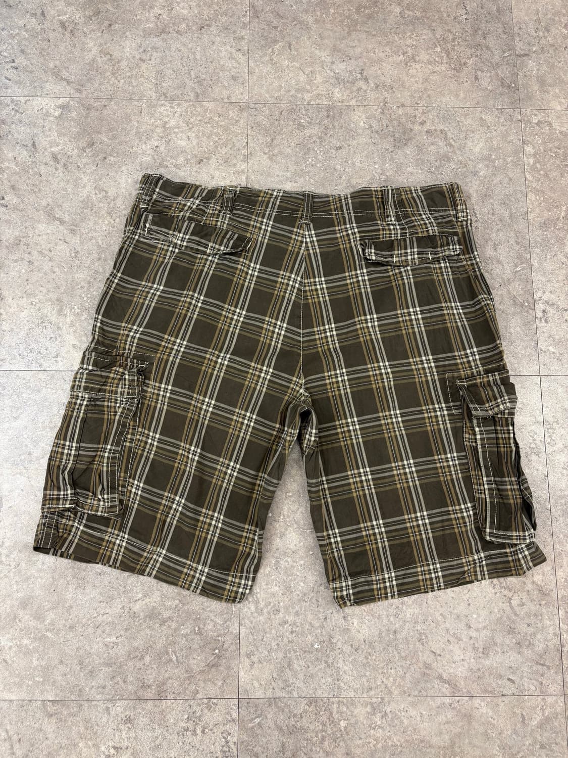 old navy 브라운 체크 카고 반바지 #csz377 상품이미지4