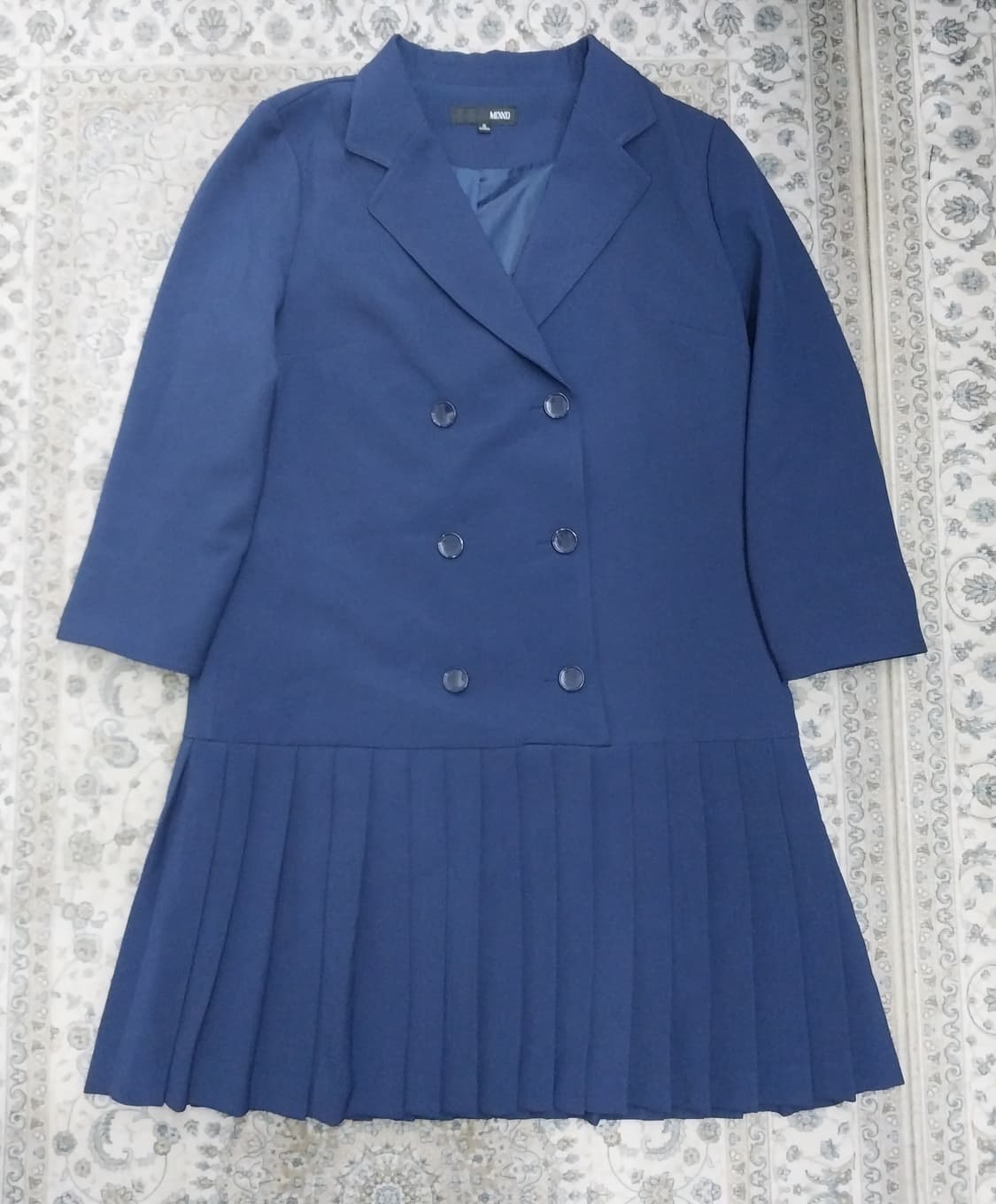Mixxo 네이비 플리츠 원피스 S (55까지) 상품이미지1