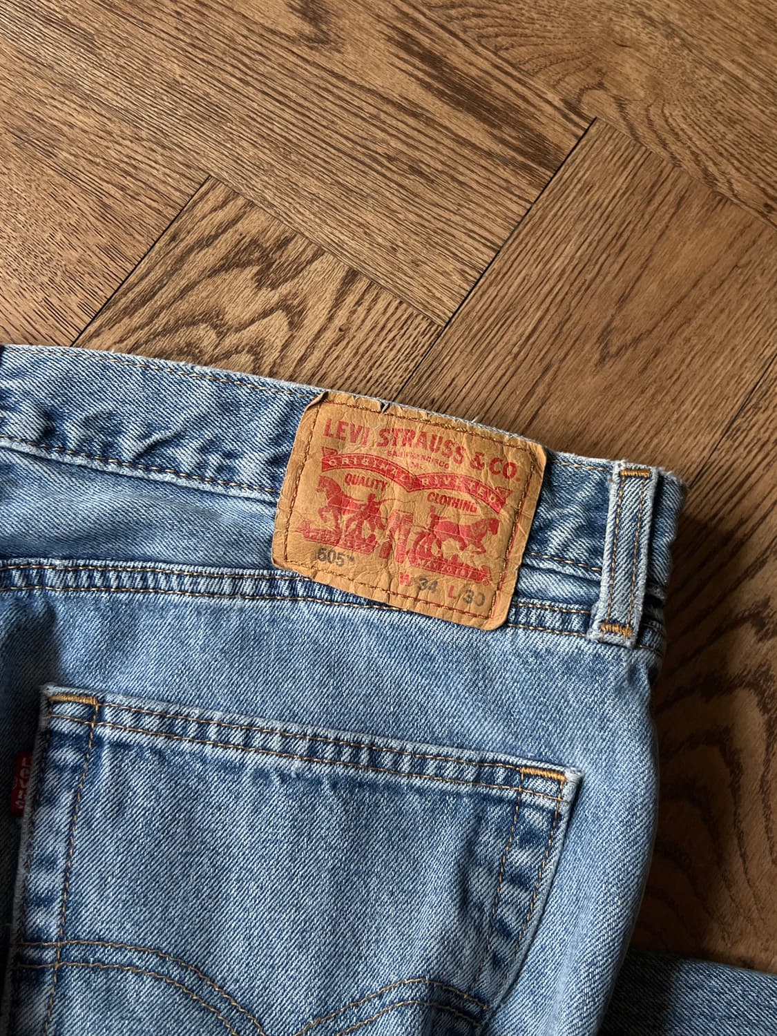 [34]리바이스 505 빈티지 워싱 레귤러 스트레이트 데님 팬츠 상품이미지6