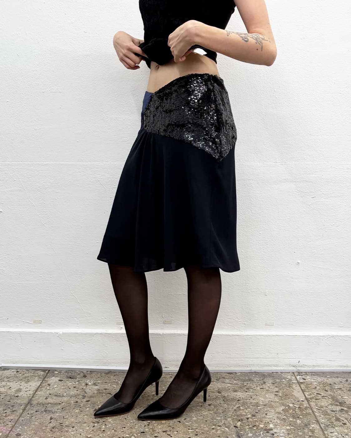 엠포리오 아르마니 2002F/W 세퀸 트리밍 스커트 상품이미지3