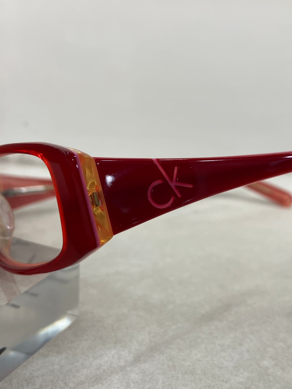 캘빈클라인 CK 케챱 레드 스퀘어 뿔테 안경 상품이미지8
