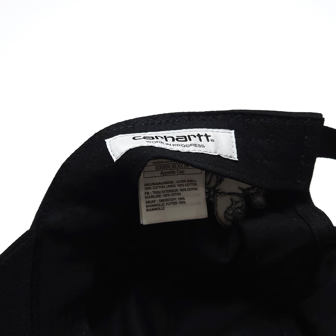 칼하트 WIP 애피타이트 볼캡 캡모자 블랙 상품이미지6