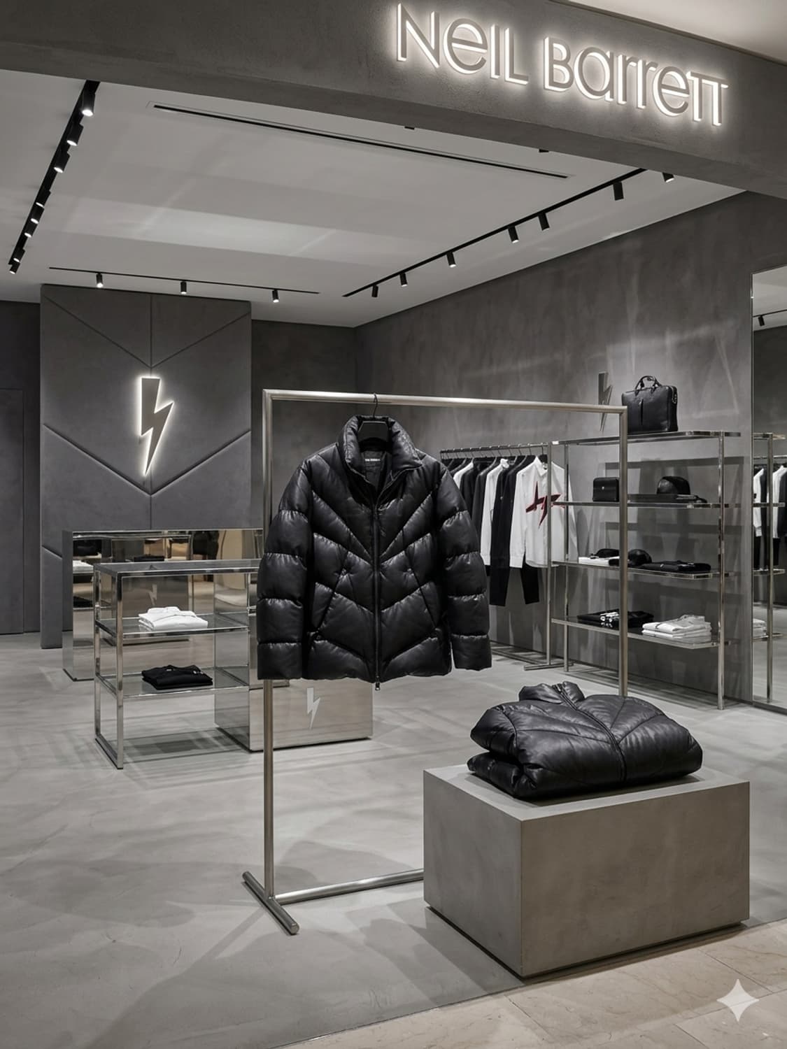 닐바렛(Neil Barrett) 가죽 패딩자켓 (105/코오롱 정식수입) 상품이미지2