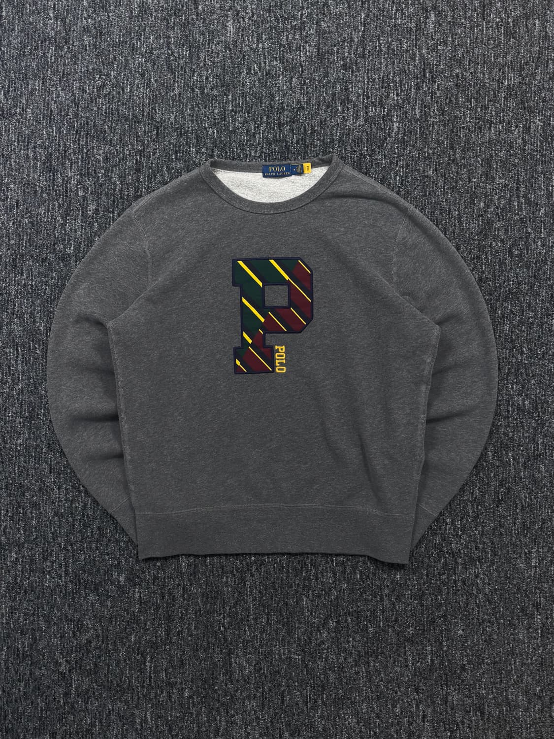 폴로 그레이 플리스 레터맨 스웻셔츠 상품이미지3