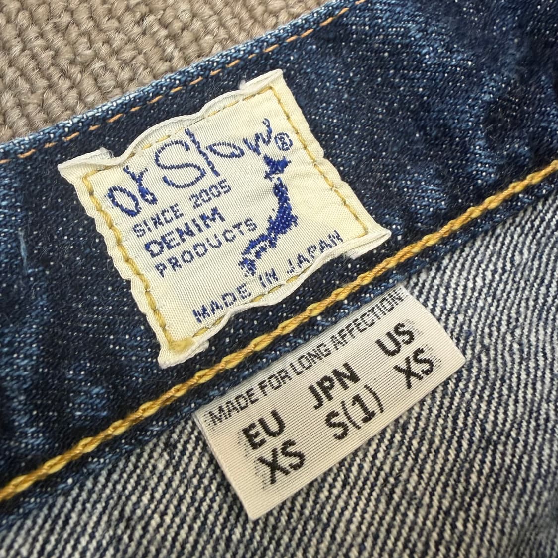 orslow 105 오어슬로우 셀비지 스트레이트 데님  상품이미지3