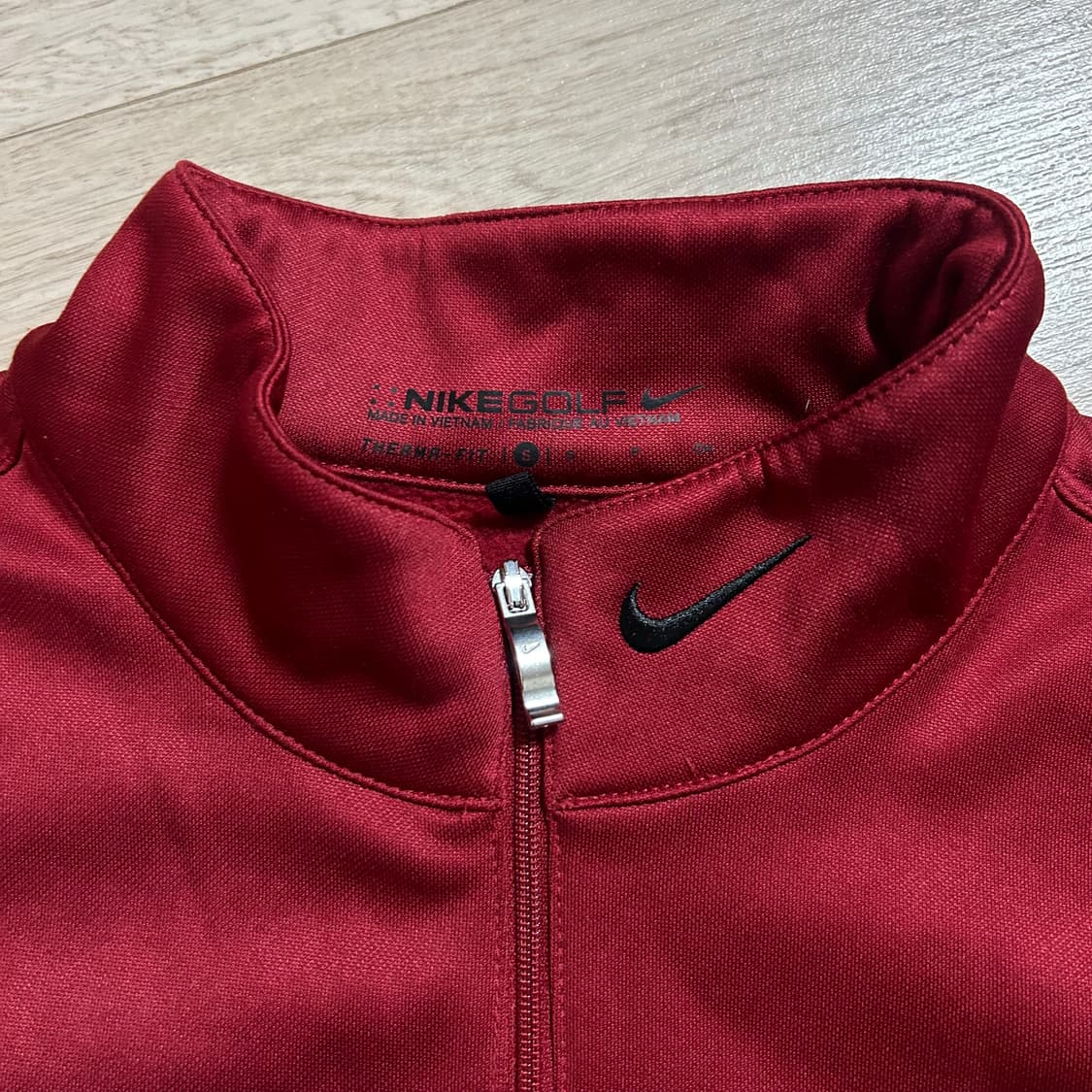 (해외판)나이키 버건디 하프집업 트랙탑(S) 상품이미지4