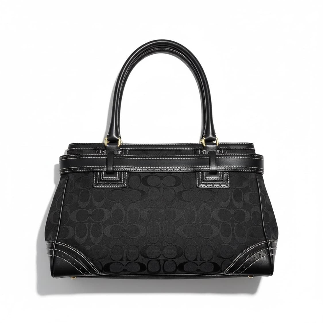 Coach 시그니처 레더 토트백 블랙 (클래식 시티 빈티지) 상품이미지2