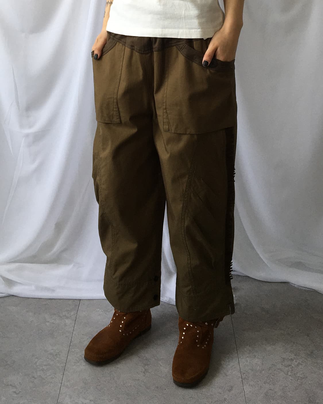 Side fringe point pants 상품이미지1