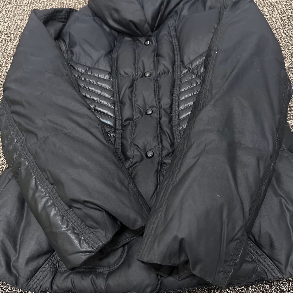 PRENDANG 쁘렝땅 려성 구스다운 패딩 블랙 85(XS) 상품이미지4