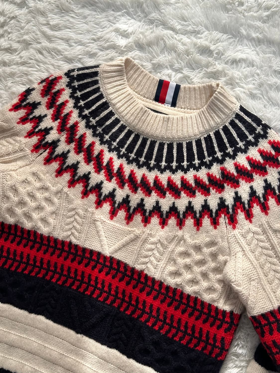 타미 힐피거 페어 아일 패턴 스웨터 S 상품이미지2