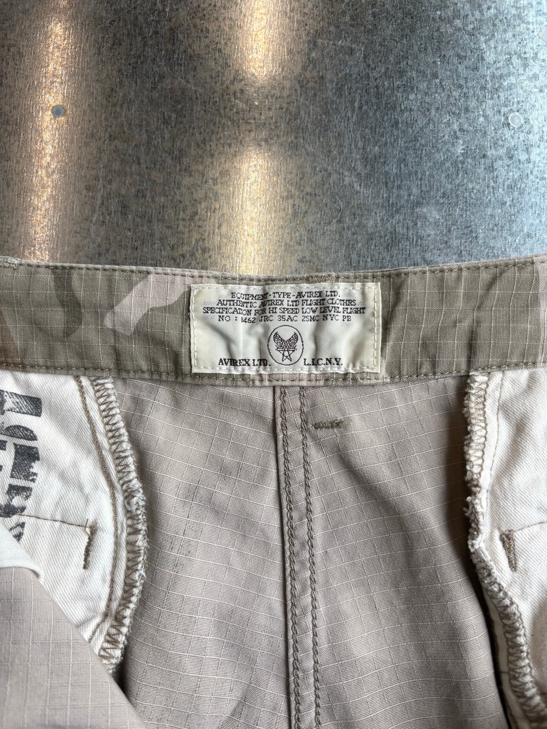 아비렉스 카모플라쥬 립스탑 팬츠 상품이미지5