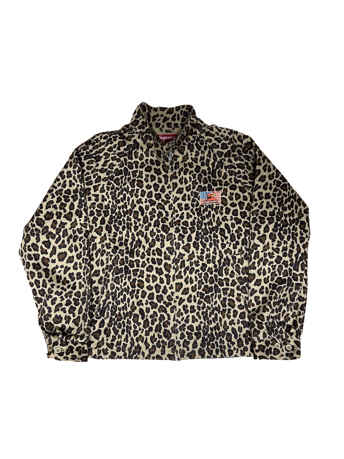 슈프림 x 토이 머신 해링턴 자켓 레오파드 xl 상품이미지1