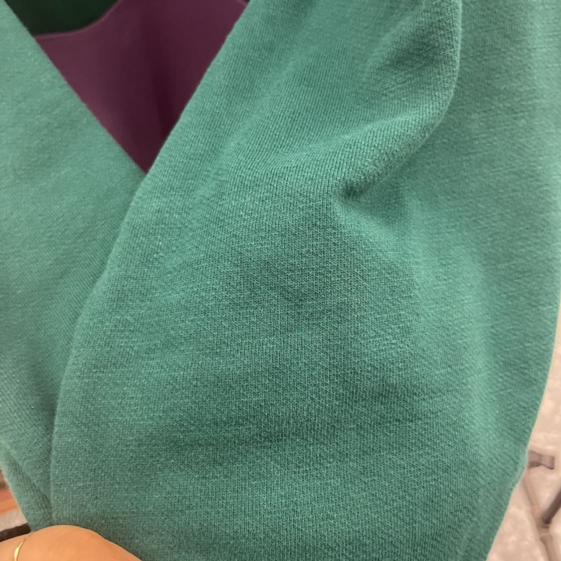 리바이스 레트로 컬러블럭 오버사이즈 반집업 맨투맨 XL C09914 상품이미지7