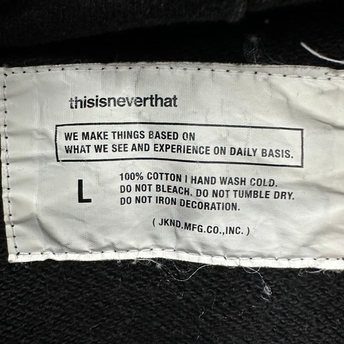 100 디스이즈네버댓 올드카 레터링 남자 루즈핏 후드티 상품이미지3