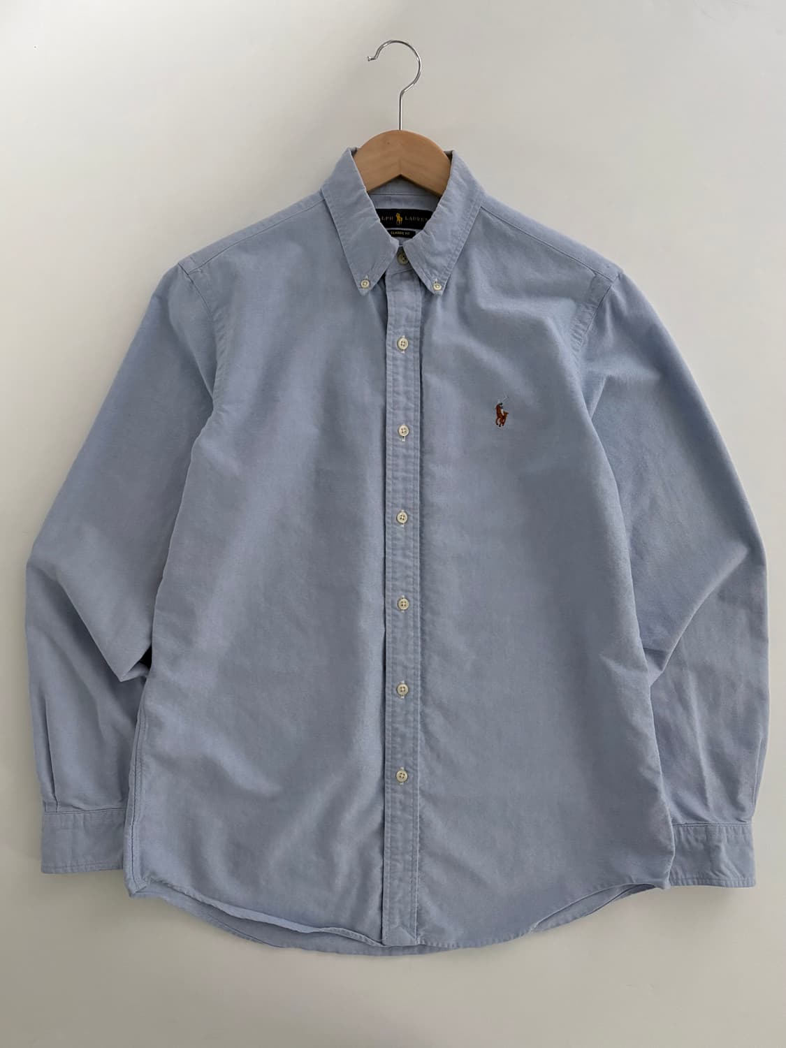 Polo 폴로 랄프로렌 신형 스카이블루 솔리드 셔츠 상품이미지5