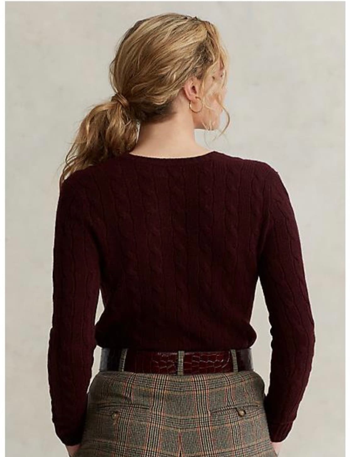 폴로랄프로렌 울 캐시미어 케이블 니트 상품이미지2