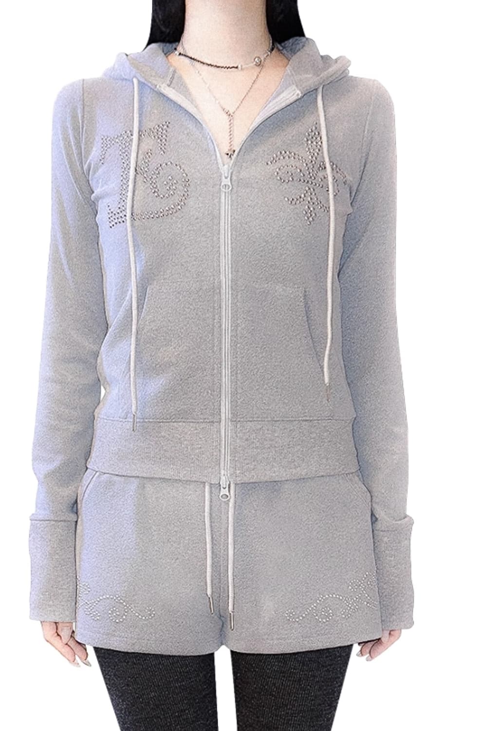 EESSAY PO - MI SHORTS - LIGHT GRAY 상품이미지2