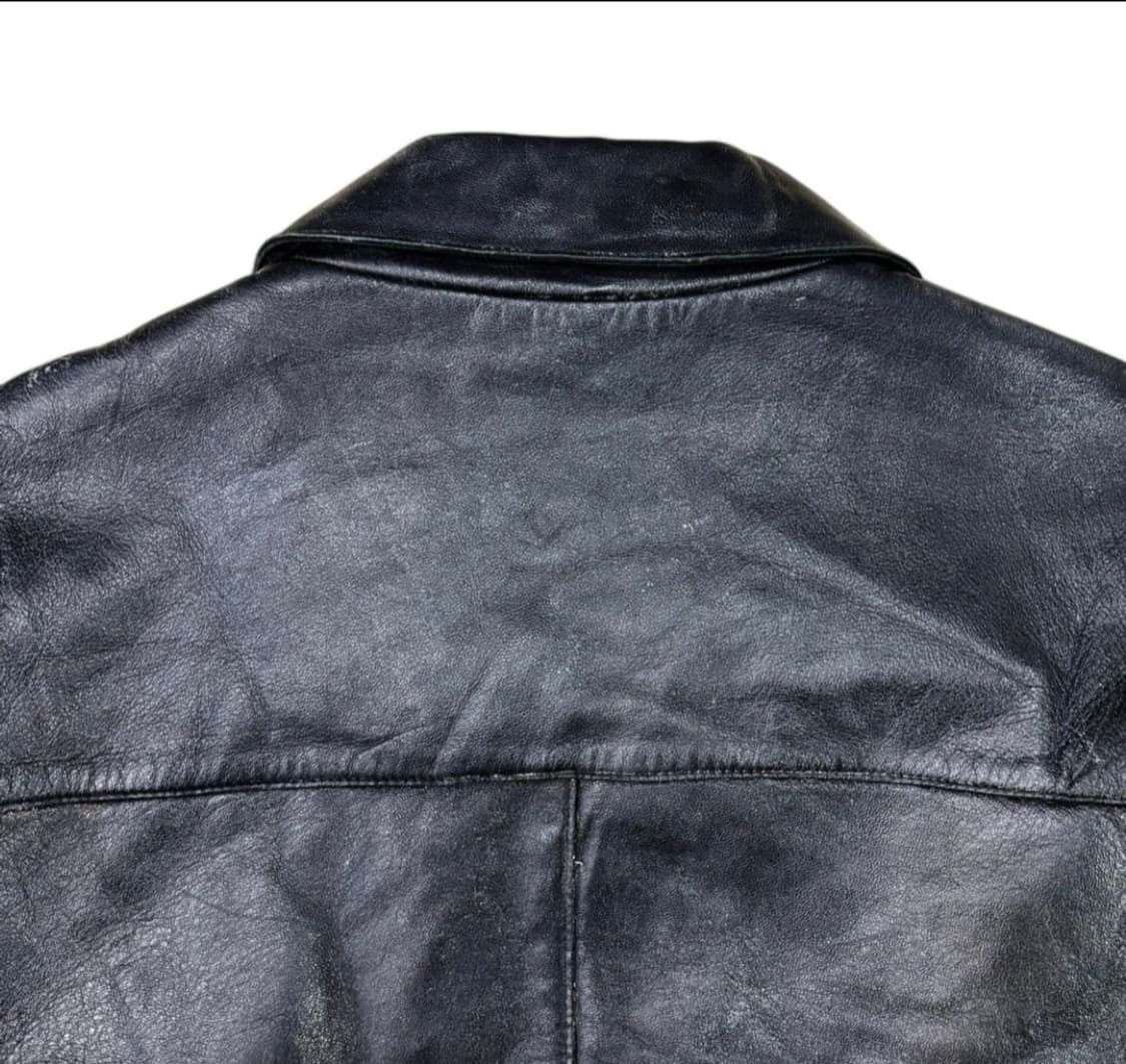 리바이스 블랙레더 자켓 XL 양가죽 상품이미지5