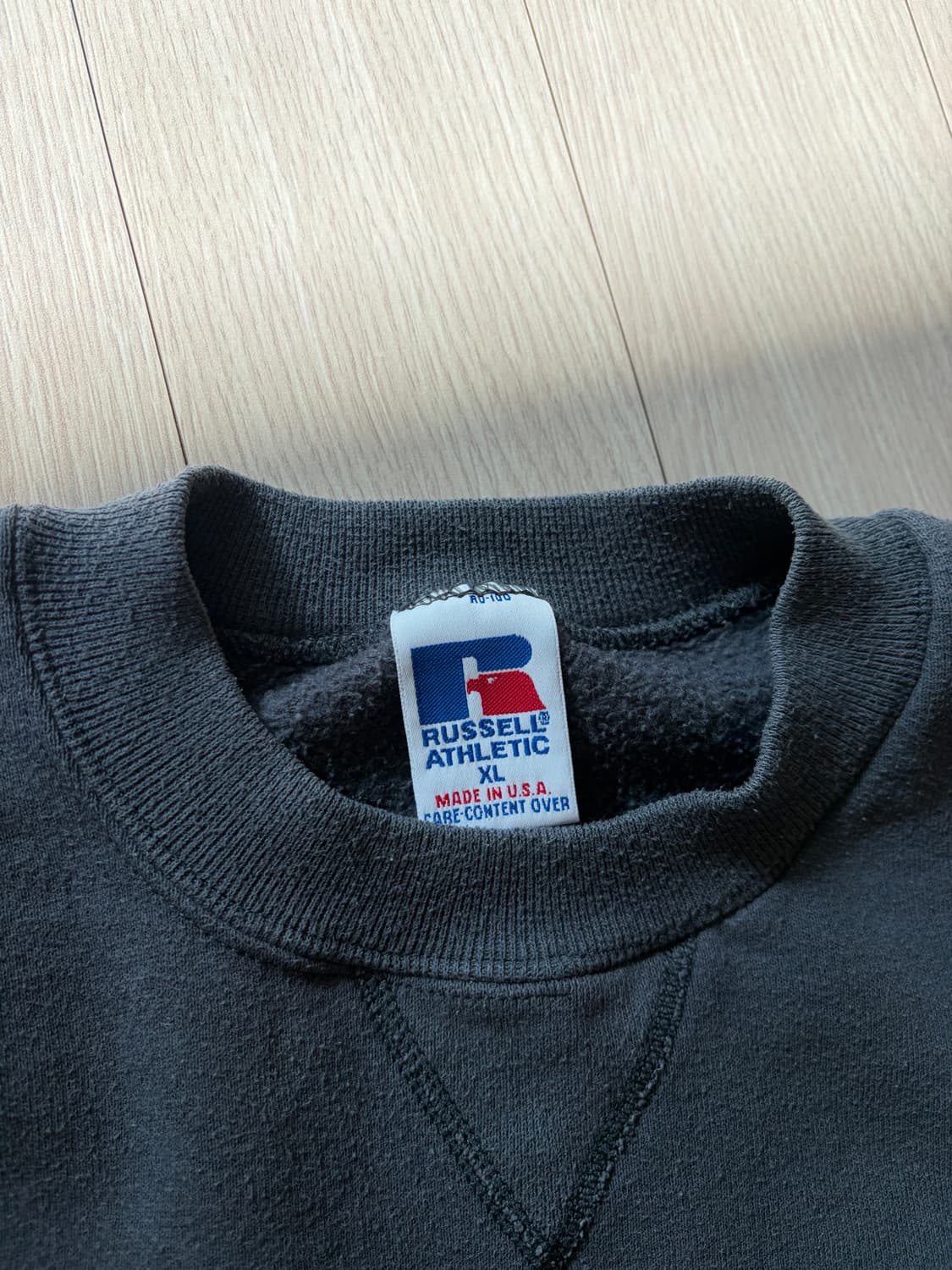 러셀 90s 미제 빈티지 스웻 다크그레이 xl 상품이미지3