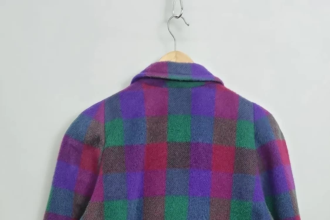 LAPINE ROUGE 빈티지 체크 더블 코트 [13] 상품이미지5