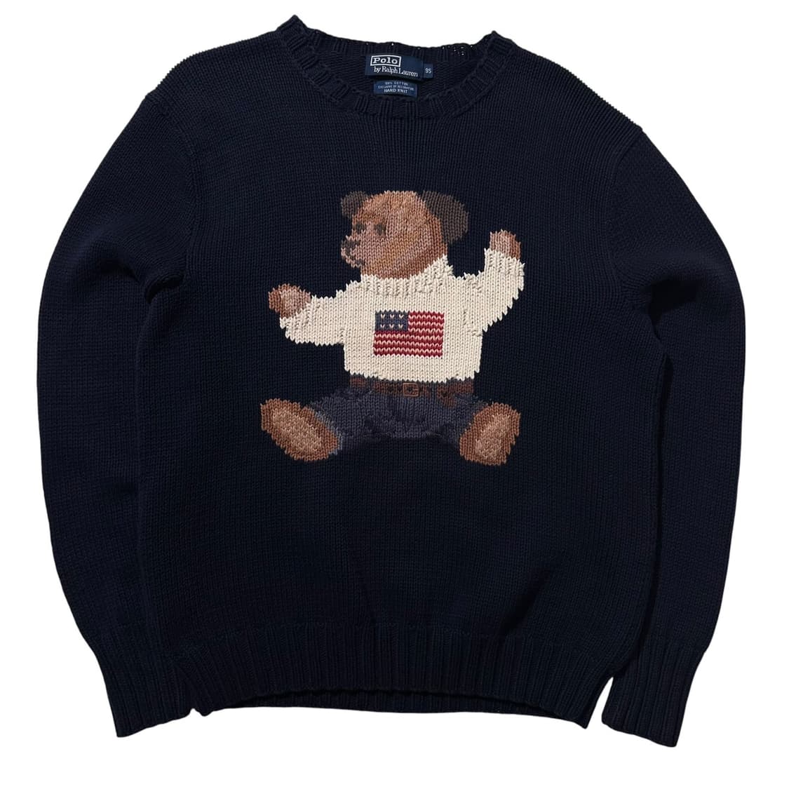 폴로 랄프로렌 싯다운 베어 라운드 핸드 니트 상품이미지1