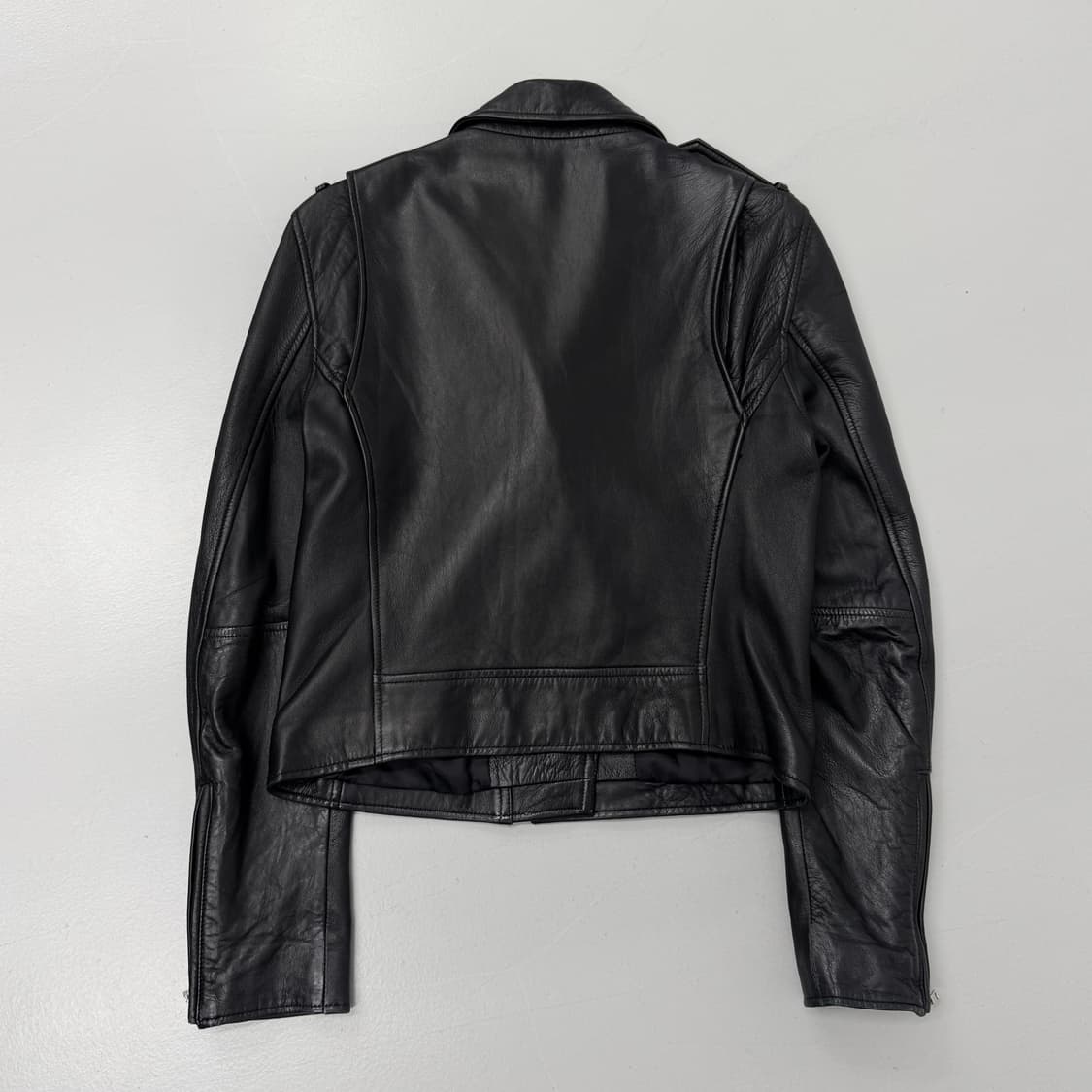 갭 리얼레더 양가죽 바이커 사선 라이더 가죽자켓 상품이미지3