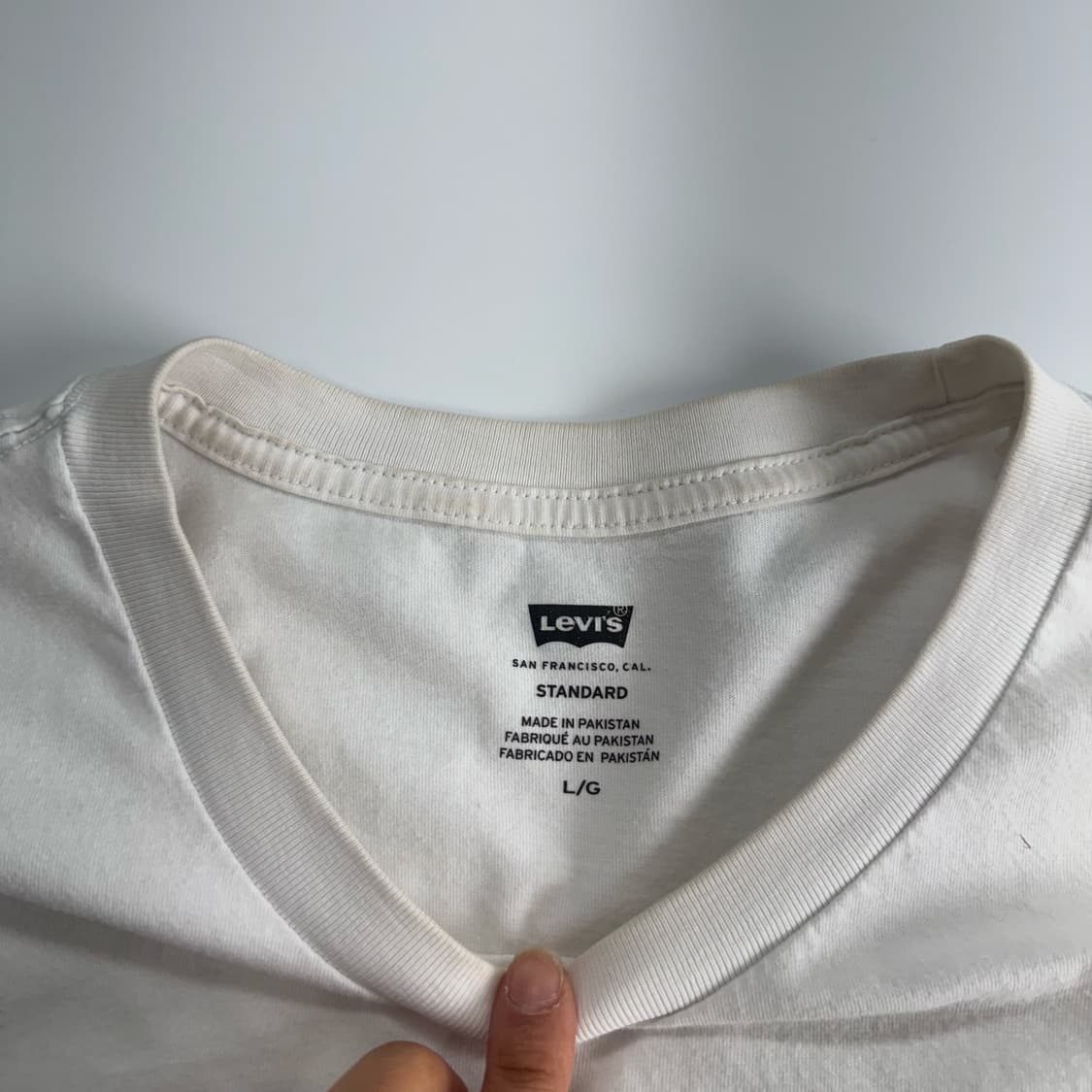 Levis 리바이스 빅 로고 화이트 반팔  상품이미지5
