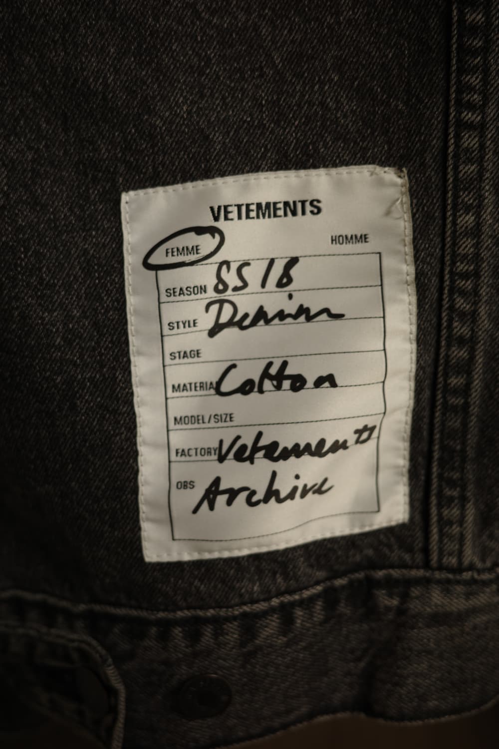 베트멍 리바이스 데님자켓 흑청자켓  상품이미지2