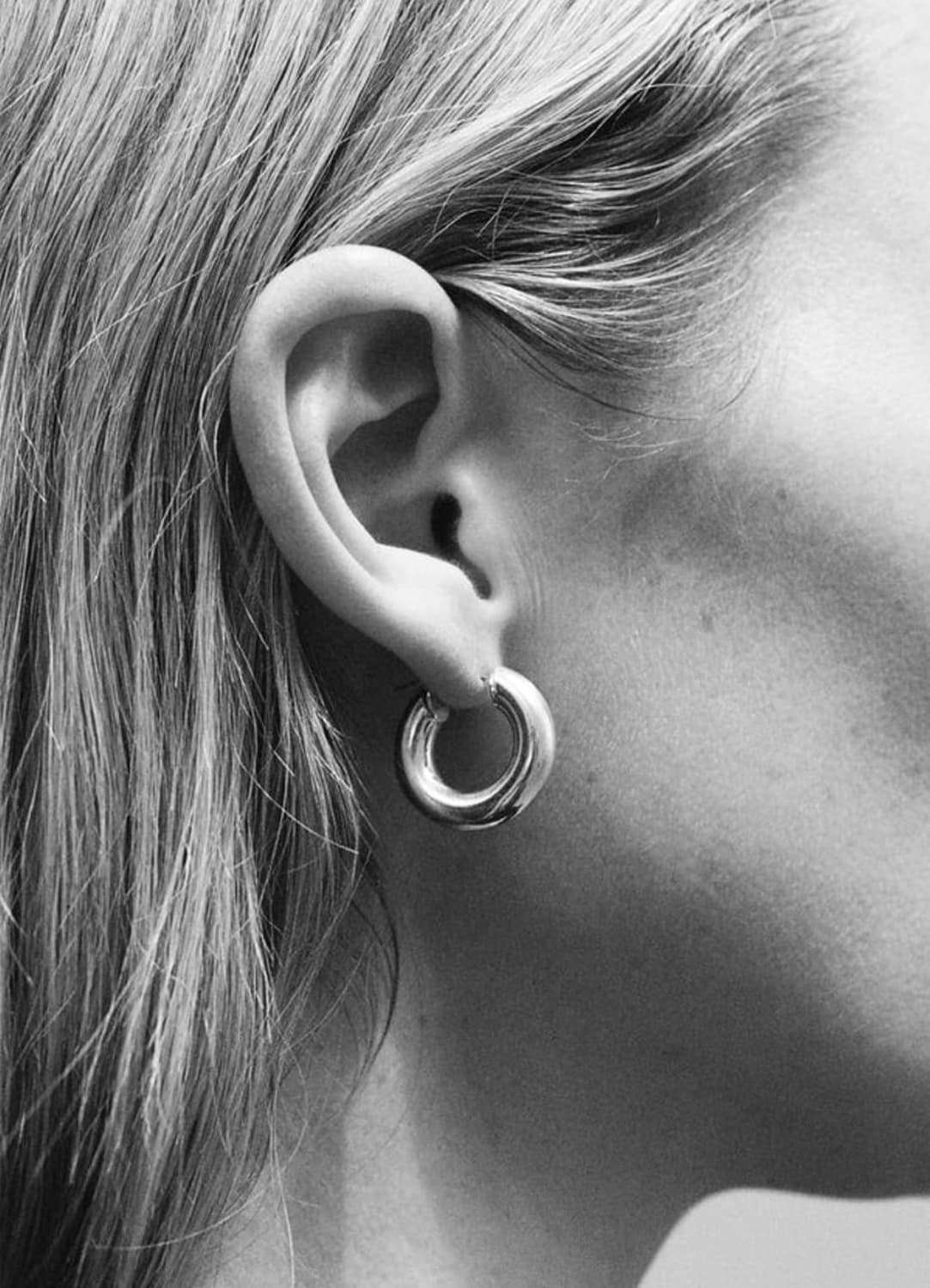 (F) 소피부하이 Tiny everyday hoops 이어링 실버 상품이미지2
