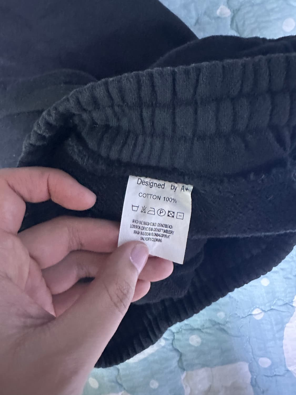 [L] 페이디드 블랙 헤비 코튼 스웨트 팬츠 상품이미지7