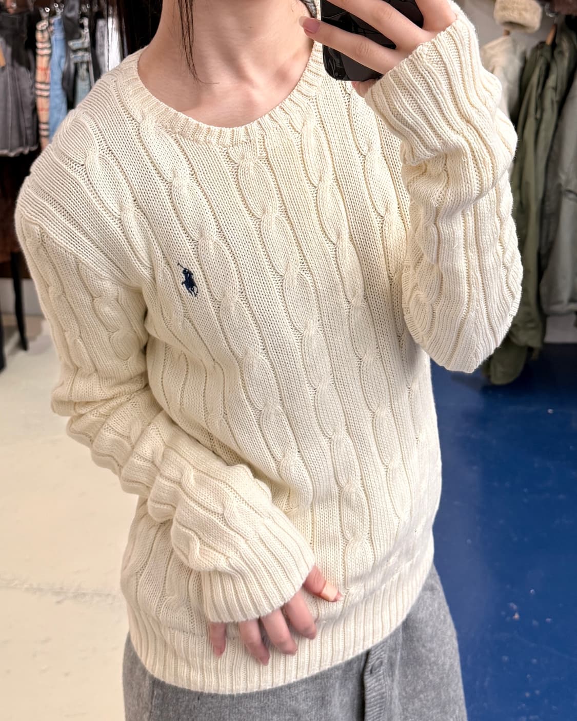 PRL 폴로 랄프로렌 꽈배기 니트 상품이미지2