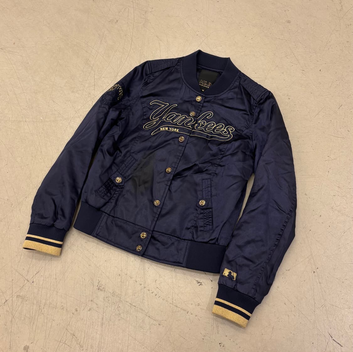 MLB 뉴욕양키스 새틴 바시티 자켓 상품이미지1