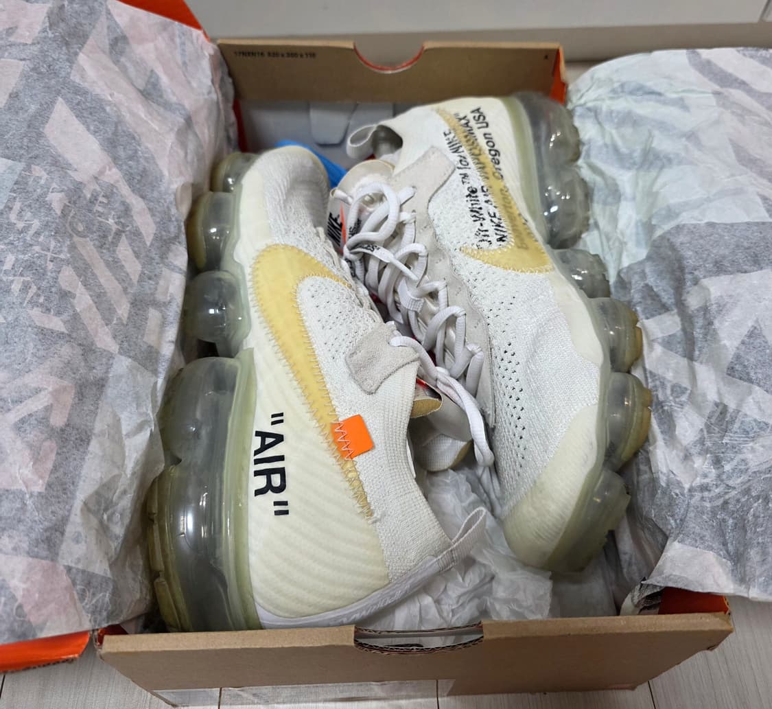 나이키x오프화이트 에어 베이퍼맥스 V2 화이트 [275] 상품이미지1